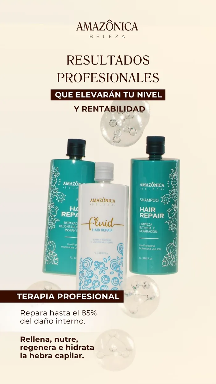 Hair Repair — línea salón Amazônica Beleza, distribución BelaFios Venezuela