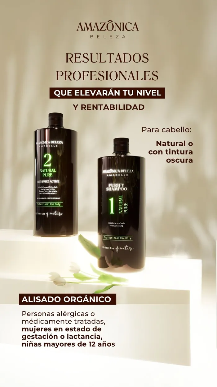 Natural Pure — línea salón Amazônica Beleza, distribución BelaFios Venezuela