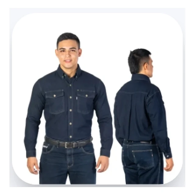 Camisa Jeans Prelavada Algodón, Caballero, dotación industrial MADOCO, BelaFios Venezuela